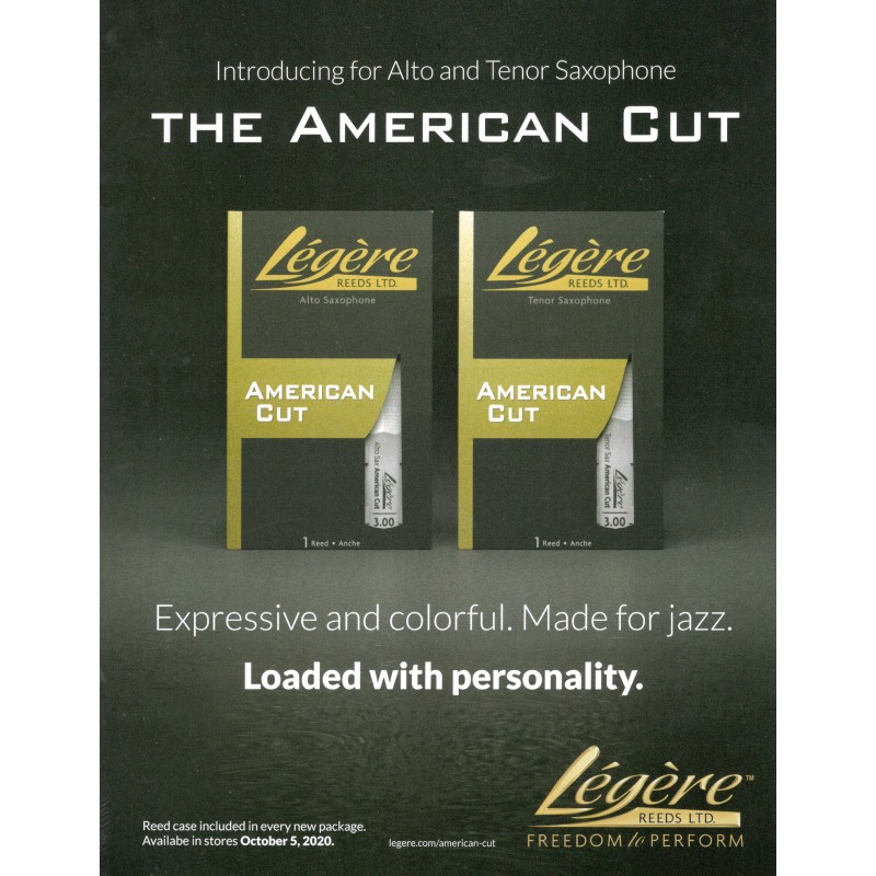 Légère American Cut Tenor Sax 2.5 « Anches